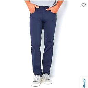 Nwt Stylus 5 Pocket Mens Slim Fit‎ Flat Front Pants in blue nights